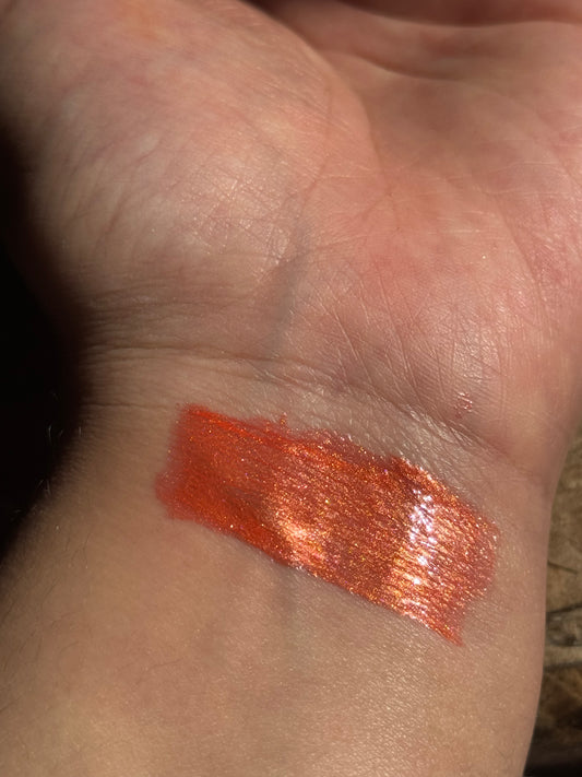 Spiced Ember Lip Gloss 10ml - Long-Lasting Moisture & Vibrant Color Scent (vanilla, Coconut) - Riy Cosmetics